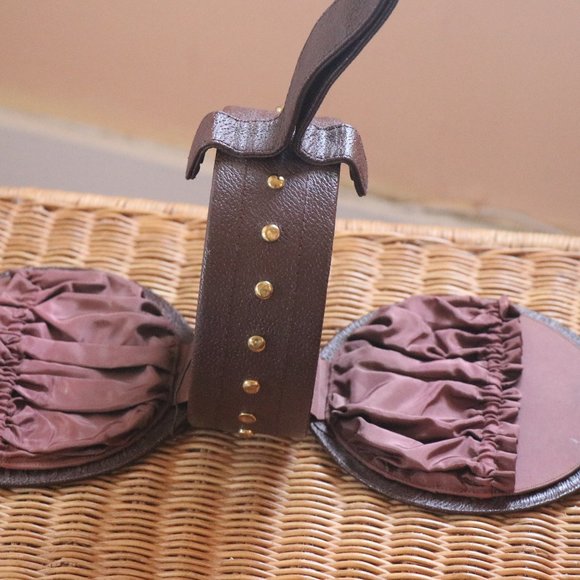 UNIQUE VINTAGE ROUND HANDBAG - Picture 3 of 8